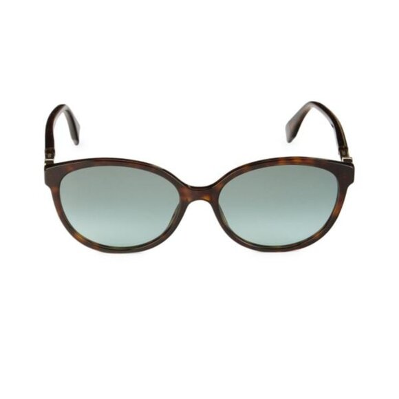 NWT Fendi Women's Cat Eye Sunglasses 57mm Tortoise - Picture 1 of 7